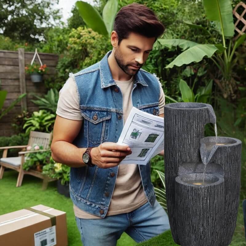 Zahradní solární fontána BestBerg SF-17